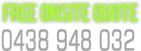 call us today 0438 948 032