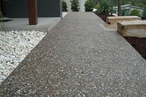 transform your backyard with poured limestone 